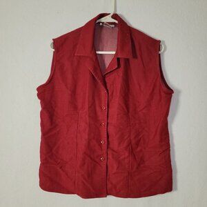 497. Indulgence Vest Red Sz L